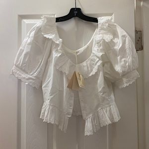 NWT Doen Wilma Top in Power. Size L